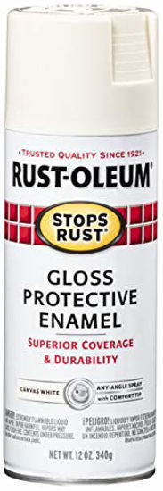 Picture of Rust-Oleum 7789830 Stops Rust Spray Paint, 12-Ounce, Gloss Canvas White