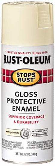 Picture of Rust-Oleum 7794830 Stops Rust Spray Paint, 12-Ounce, Gloss Antique White