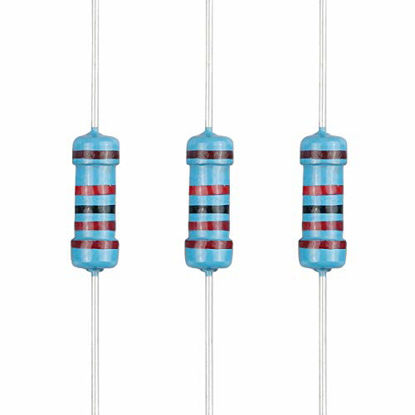 Picture of EDGELEC 100pcs 22K ohm Resistor 1/2w (0.5Watt) ±1% Tolerance Metal Film Fixed Resistor, Multiple Values of Resistance Optional