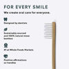 Picture of PLUS ULTRA Kids Size Bamboo Toothbrush | Brush Smile Repeat Etched on Toothbrush | Eco-Friendly and Biodegradable Kids Toothbrush Handle with Dentist Designed Bristles | BPA Free Soft Toothbrush