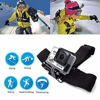 Picture of TEKCAM Action Camera Head Strap Chest Harness Belt Mount with Carrying Pouch Compatible with Gopro Hero 8 7 6/AKASO EK7000 Brave 4 V50/Crosstour 4k/Campark/DBPOWER/Dragon Touch Waterproof Camera