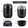 Picture of Insulated Lunch Container DaCool Hot Food Jar 16 oz Stainless Steel Vacuum Bento Lunch Box for Kids Adult with Spoon Leak Proof Hot Cold Food for School Office Picnic Travel Outdoors - Black