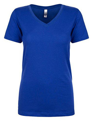 Picture of Next Level Womens Ideal V-Neck Tee (N1540) Royal l