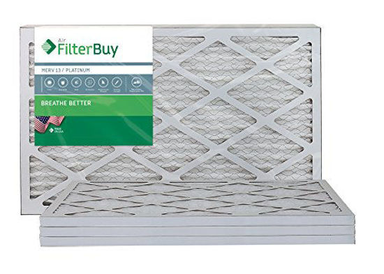 Picture of FilterBuy 12x27x1 MERV 13 Pleated AC Furnace Air Filter, (Pack of 4 Filters), 12x27x1 - Platinum