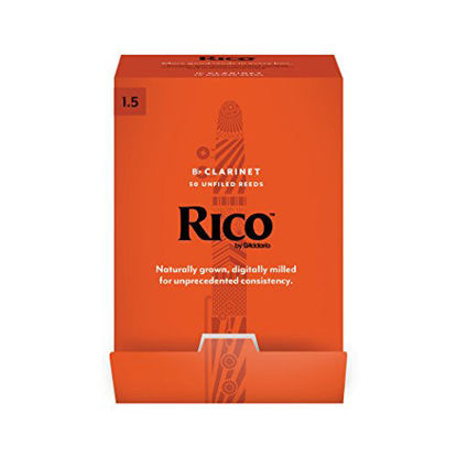 Picture of Rico Bb Clarinet Reeds, Strength 1.5, 50-pack