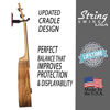 Picture of String Swing Ukulele Wall Mount Stand for Mandolin Ukele Banjo - Concert Pineapple Soprano Tenor and Baritone Compatible - Safety Home or Studio Accessories without Case - Red CC11UK