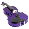 Picture of Mendini Solid Wood Violin with Hard Case, Bow, Rosin and Extra Strings (4/4, Purple)