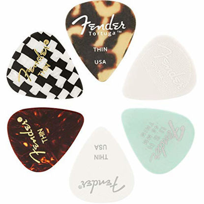 Picture of Fender Guitar Pick Medley - 6-Pack - Thin