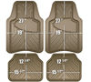 Picture of Armor All 78848 Tan Rubber Interior Floor Mat, 4 Piece