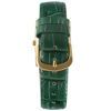 Picture of Peugeot Women's 14K Gold Plated Tank Leather Dress Watch with Roman Numerals Dial, Green