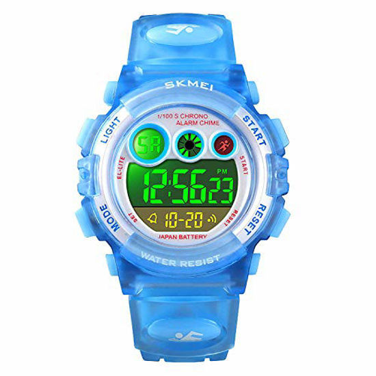 0550571 digital watch for boys blue kids digital sports waterproof watches with alarm stopwatch children out 550