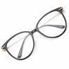 Picture of Gaoye Blue Light Blocking Glasses Women/Men, Fashion Cat Eye Fake Eyeglasses UV Ray Filter Computer Gaming Glasses (Light Black Frames/Transparent Lens)