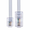 Picture of RJ11 to RJ45 Cable 3ft Ethernet Modem Data Telephone ASDL Patch Lead Broadband High Speed Internet Plug 6P4C to 8P8C Flat Network Extension Cord Compatible with Modem, Router, Landline Wire (White)