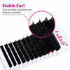 Picture of Classic Lash Extensions 8-14mm/15-20mm/20-25mm Mix C/D/DD Curl Individual Eyelash Extensions 0.15mm Classic Lashes Silk Eye Lash Extensions Supplies (0.15-C, 8-14mm)