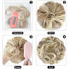 Picture of 2PCS Messy Bun Hair Piece Thick Updo Scrunchies Hair Extensions Ponytail Hair Accessories Natural Black Mix Dark Auburn