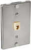 Picture of Leviton C0256-SS Telephone Wall Phone Wallplate Surface Mount Jack