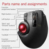 Picture of ELECOM Wired/Wireless/Bluetooth Thumb-Operated Trackball Mouse, 8-Button Function with Smooth Tracking, Precision Optical Gaming Sensor (M-XPT1MRXBK)