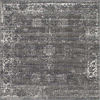 Picture of Unique Loom Sofia Collection Traditional Vintage Square Rug, 8', Dark Gray/Ivory
