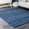 Picture of nuLOOM Moroccan Blythe Area Rug, 5' x 8' Oval, Blue