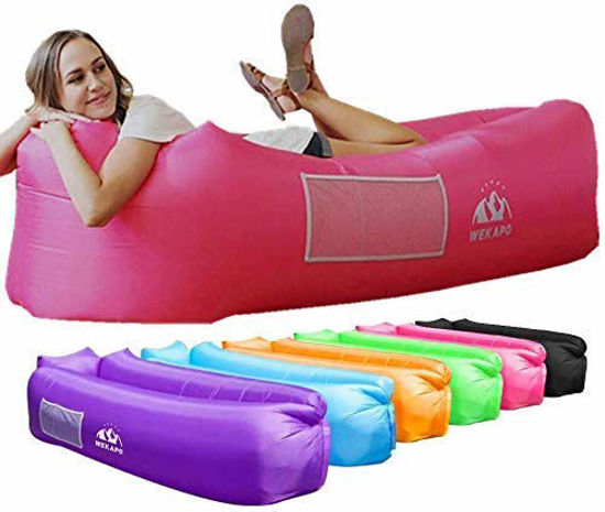 Inflatable air outlet hammock