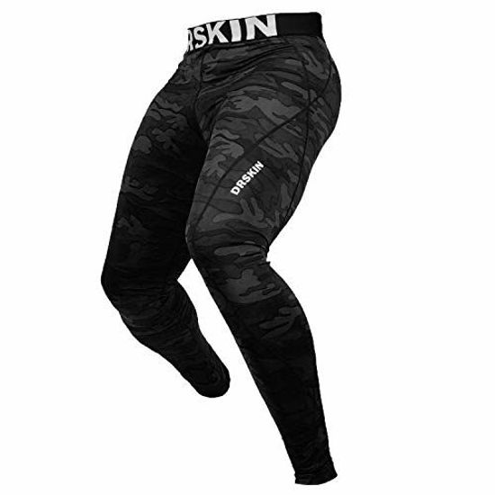  Boys Leggings Quick Dry Youth Compression Pants Sports Tights  Basketball Base Layer 2 Pack Black/White L