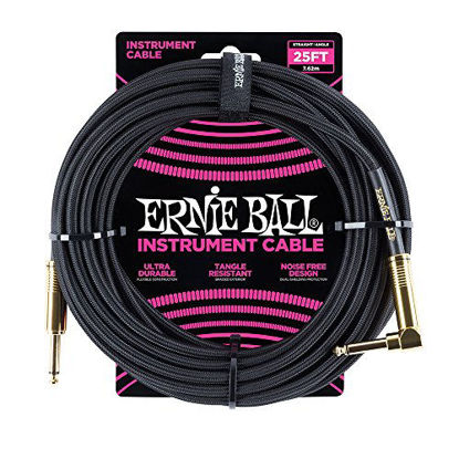 Picture of Ernie Ball Instrument Cable, Black, 25 ft