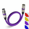 Picture of EBXYA XLR Mic Cable - Male to Female 2 Feet 4 Packs 3 Pins