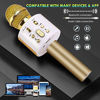 Picture of Karaoke Microphone for Kids,FISHOAKY 3 in 1 Handheld Wireless Bluetooth Microphone Speaker Music Singing Voice Recording Karaoke Machine with Android/iOS for Home KTV Player Outdoor