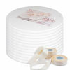 Picture of Cake Drums Round 12 Inches - (White, 12-Pack) - Sturdy 1/2 Inch Thick - Fully Wrapped Edges