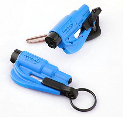 Picture of resqme The Original Keychain Car Escape Tool, Made in USA (Blue) - Pack of 2