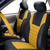 Picture of FH Group FB068YELLOW102 Yellow Universal Bucket Seat Cover (Premium 3D Air mesh Design Airbag Compatible)