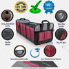 Picture of Starling's Car Trunk Organizer - Durable Storage SUV Cargo Organizer Adjustable (Bordeaux, 3 Compartments)