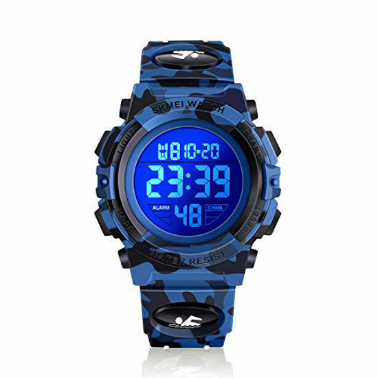 0552026 dodosky boy toys age 5 15 led 50m waterproof digital sport watches for kids birthday presents gifts 550