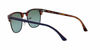 Picture of Ray-Ban Unisex-Adult RB3016 Clubmaster Sunglasses, Top Blue On Havana Red/Blue Mirror Gradient Fuchsia, 51 mm