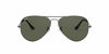 Picture of Ray-Ban unisex adult Rb3025 Classic Sunglasses, Sand Transparent Grey/Green, 62 mm US