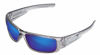 Picture of Fishoholic Polarized Fishing Sunglasses 5 Color Options w Case Pouch Gift UV400 (Ice, Blue Mirror / Amber lens)