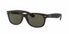 Picture of Ray-Ban RB2132 New Wayfarer Sunglasses, Black Rubber/Polarized Green, 55 mm