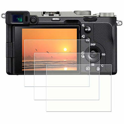 Picture of Screen Protector alpha a7C, PCTC Tempered Glass LCD Screen Protectors Compatible for Sony Alpha a7C Protection Film Cover (3 Packs)