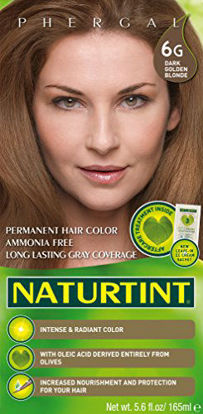 Picture of Naturtint Permanent Hair Color 6G Dark Golden Blonde (Pack of 1), Ammonia Free, Vegan, Cruelty Free, up to 100% Gray Coverage, Long Lasting Results