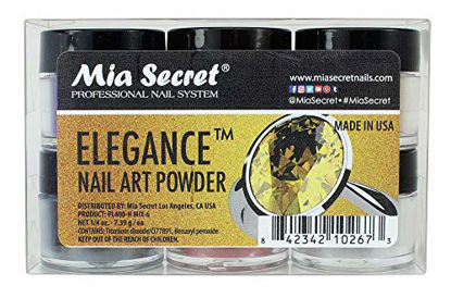 Picture of Mia Secret ELEGANCE Acrylic Powder Collection Mix ¼ oz, Set of 6