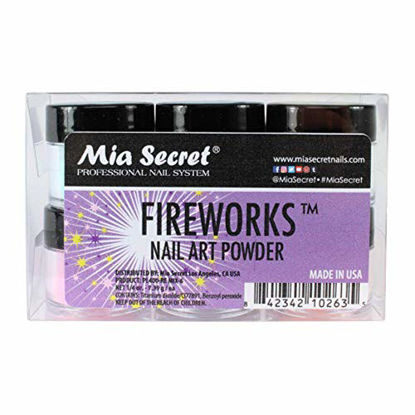 Picture of 6PC Mia Secret Nail New Acrylic Art Powder New Collection Fireworks made in USA
