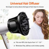 Picture of Universal Hair Diffuser, Hair Dryer Diffuser Attachment for Curly and Natural Wavy Hair, Professional Blow Dryer Diffuser, Adjustable from 1.4 Inch to 2.6 Inch