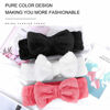 Picture of Spa Headband - 3 Pack Bow Hair Band Women Facial Makeup Head Band Soft Coral Fleece Head Wraps For Shower Washing Face