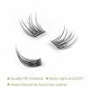 Picture of DIY Eyelash Extension, Glue Bonded Band Individual Lash 12 Clusters Natural Lashes Set, Home Eyelash Extension, C curl Lashes Pack (10MM-Natural)