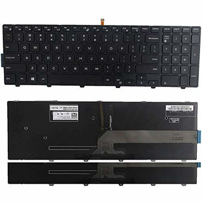 Picture of SUNMALL New Laptop Notebook Replacement Keyboard with Backlit Compatible with Dell Inspiron 15 3000 3541 3542 5000 5547 Black US Layout