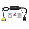 Picture of Composite to HDMI Converter AV to HDMI Adapter with Power Adapter Support 1080P/720P for PS2/ PS3, N64, WII, WII U, Xbox and SEGA Video Games Converter (RCA to HDMI Converter)