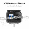 Picture of TELESIN Waterproof Dive Case for GoPro Hero 9 Black, Underwater Housing Shell Supports 60M/196FT Deep Diving Scuba Snorkeling with Quick Release Bracket Screw Go Pro Accessories