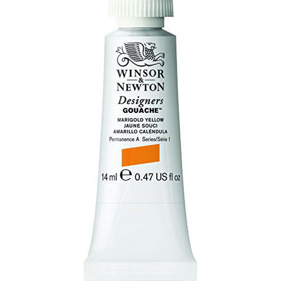 Picture of Winsor & Newton Designers Gouache Tube, 14ml, Marigold Yellow