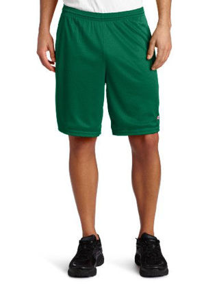 Picture of Champion Men's Long Mesh Short With Pockets, Varsity Green, Large