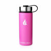 Picture of HYDRO CELL Stainless Steel Water Bottle with Straw & Wide Mouth Lids (18oz) - Keeps Liquids Perfectly Hot or Cold with Double Wall Vacuum Insulated Sweat Proof Sport Design ( Fuchsia 18oz)